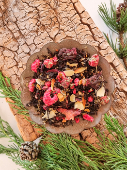 gorące maliny z prażonymi migdałami